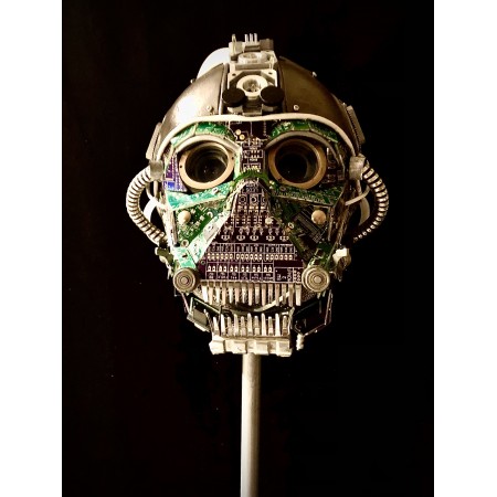 Cyber Punk Warrior Head, Mike B Davies